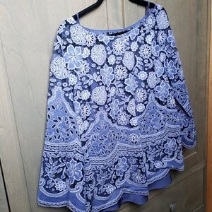 Anthropologie A Line shirt with camisole